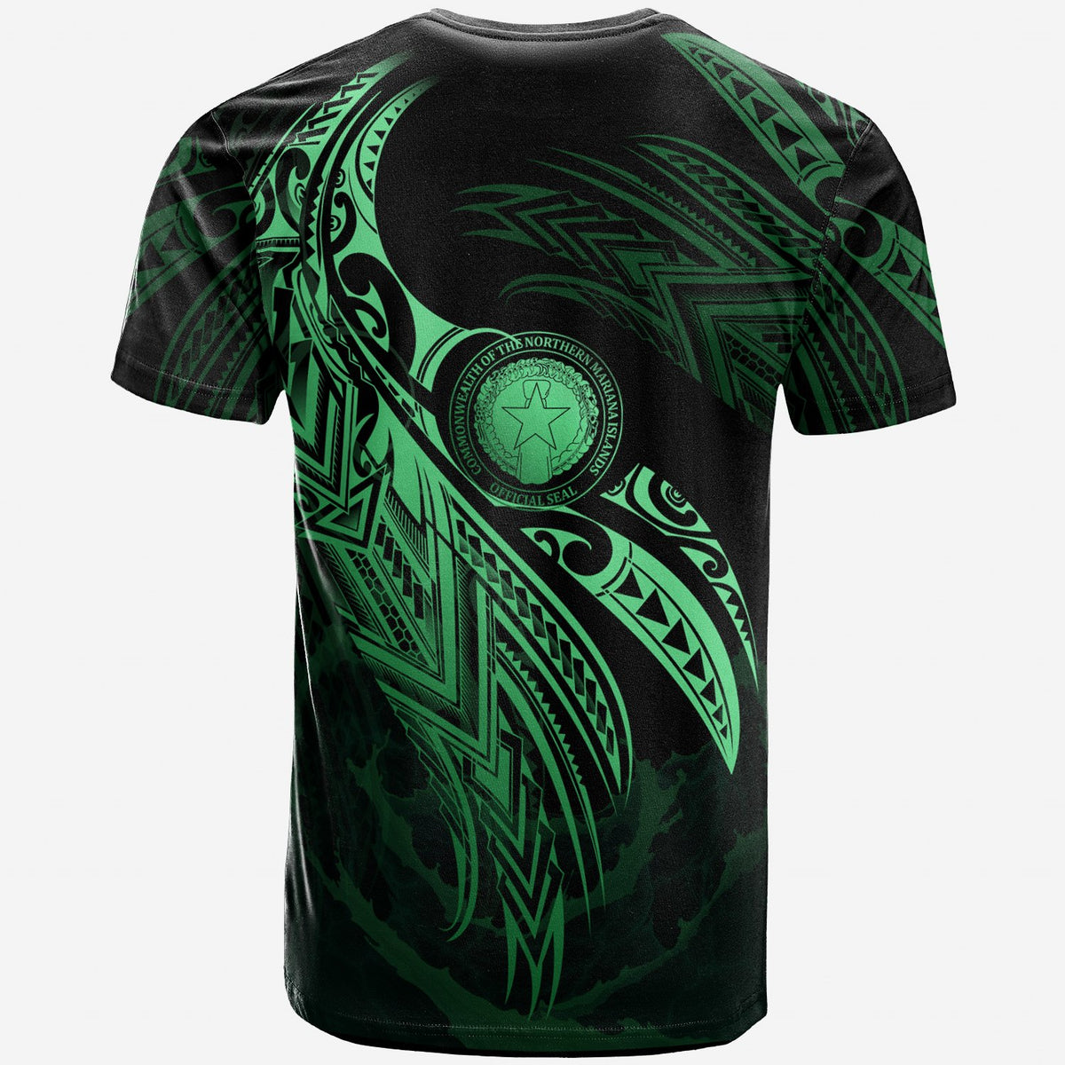Northern Mariana Islands Polynesian T Shirt Northern Mariana Islands Legend Green Version - Polynesian Pride