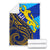 Fiji Premium Blanket - Flag's Color With Gold Polynesian Pattern - LT20 - Polynesian Pride