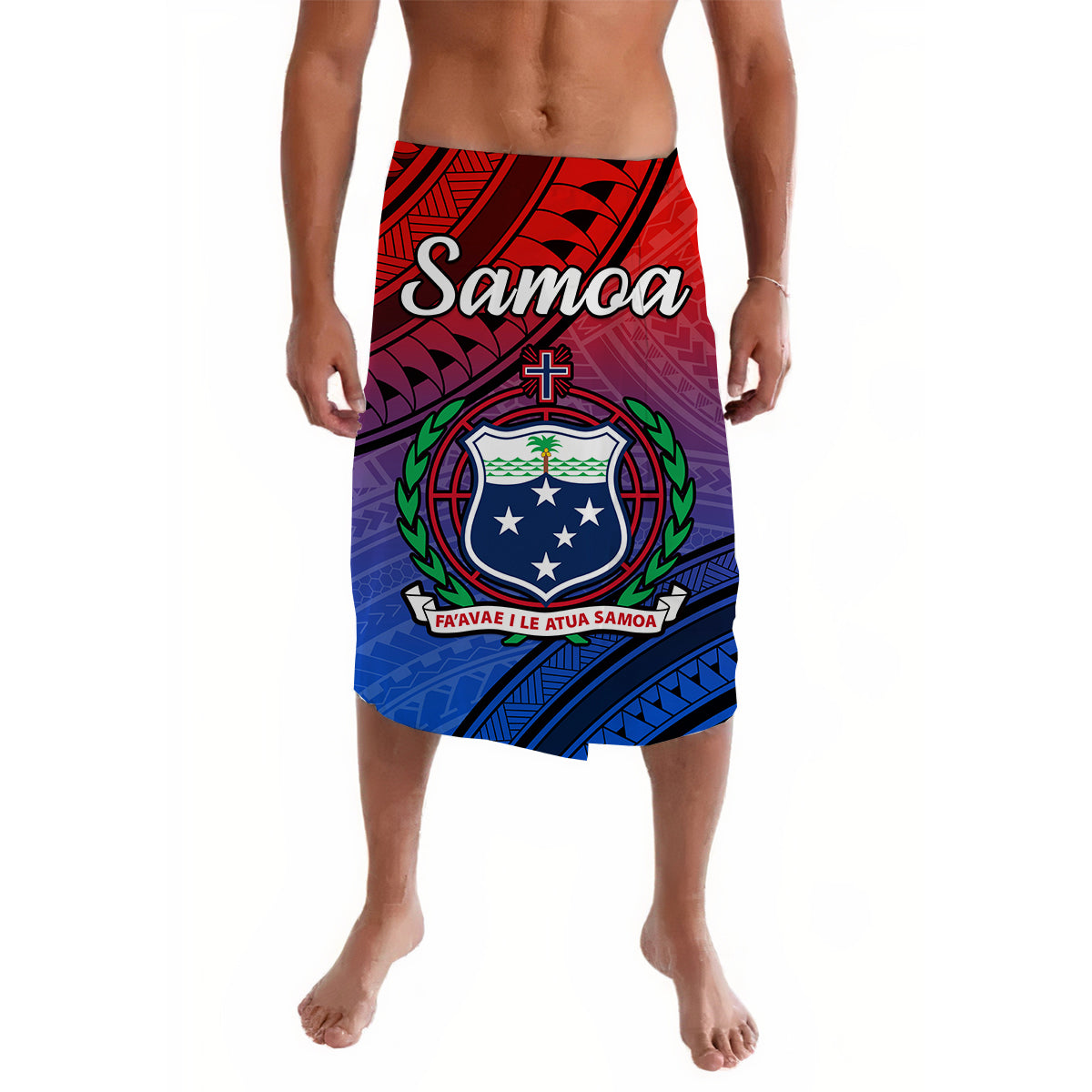 Samoa Lavalava Style Gradient Sporty Original LT13 Art - Polynesian Pride