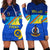 (Custom Personalised) Torba Vanuatu Province Hoodie Dress Mix Australia Flag LT13 Blue - Polynesian Pride