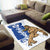 Guam Area Rug - Chamorro With Puntan Blue Color - Polynesian Pride