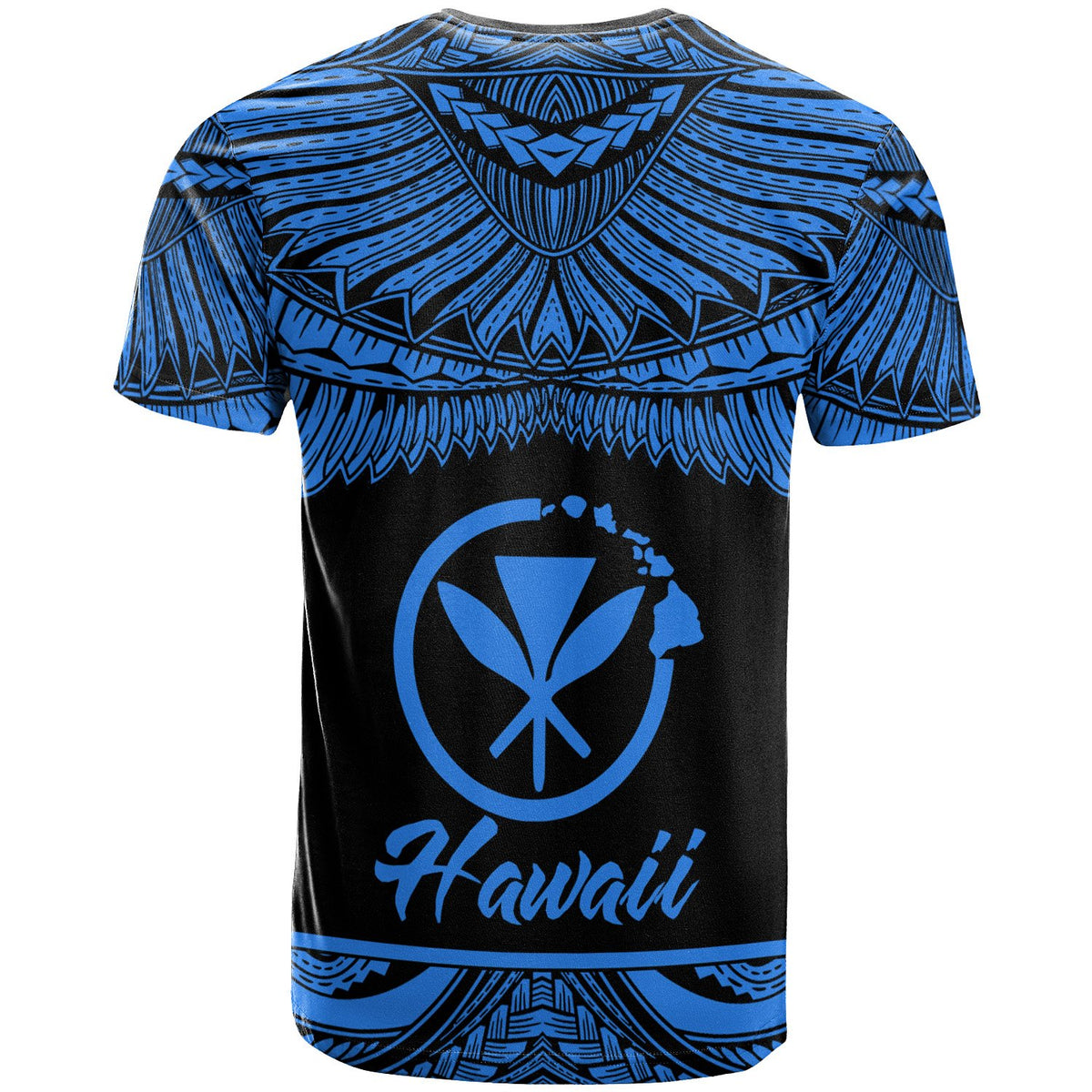 Hawaii Polynesian Custom T Shirt Hawaii Pride Blue Version - Polynesian Pride