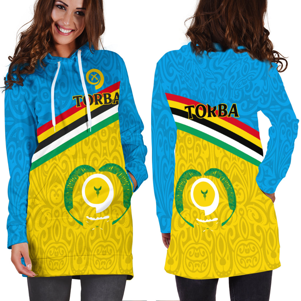 Vanuatu Torba Province Hoodie Dress - Flag Style - LT12 - Polynesian Pride