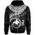 Papua New Guinea Polynesian Zip up Hoodie Papua New Guinea Waves (White) Unisex White - Polynesian Pride