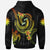 Nauru Custom Hoodie Reggae Plumeria Flowers with Spiral Patterns - Polynesian Pride