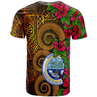 Federated States of Micronesia Custom T Shirt Hibiscus Vintage - Polynesian Pride