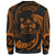 Fiji Polynesian Sweater - Orange Tribal Wave - Polynesian Pride