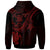 Niue Custom Hoodie Red Turtle - Polynesian Pride