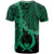 Pohnpei Micronesia T Shirt Tribal Wave Tattoo Green - Polynesian Pride