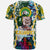 Hawaii Custom T Shirt Kaimuki High School Bulldogs With Hawaiian Sea Turtle and Tribal Patterns LT10 - Polynesian Pride