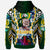 Hawaii Custom Hoodie Kaimuki High School Bulldogs With Hawaiian Sea Turtle and Tribal Patterns LT10 - Polynesian Pride