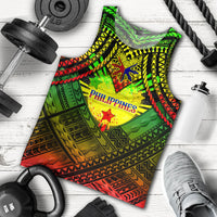 Philippines Polynesian Men Tank Top - Custom Hope Begins In Your Home Reggae Style Reggae - Polynesian Pride