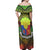 Philippines Polynesian Woman Off Shoulder Long Dress - Custom Hope Begins In Your Home Reggae Style - Polynesian Pride