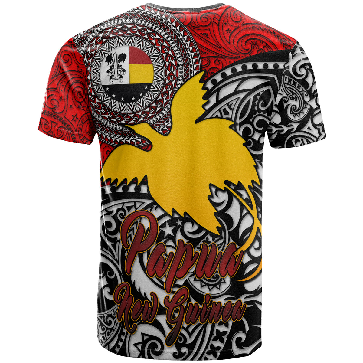 Papua New Guinea T shirt Custom Madang Of Papua New Guinea With Polynesian Patterns T shirt - Polynesian Pride