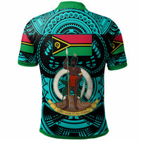 Vanuatu Polo Shirt Custom Vanuatu Polynesian Culture Pride Turquoise Polo Shirt LT10 - Polynesian Pride