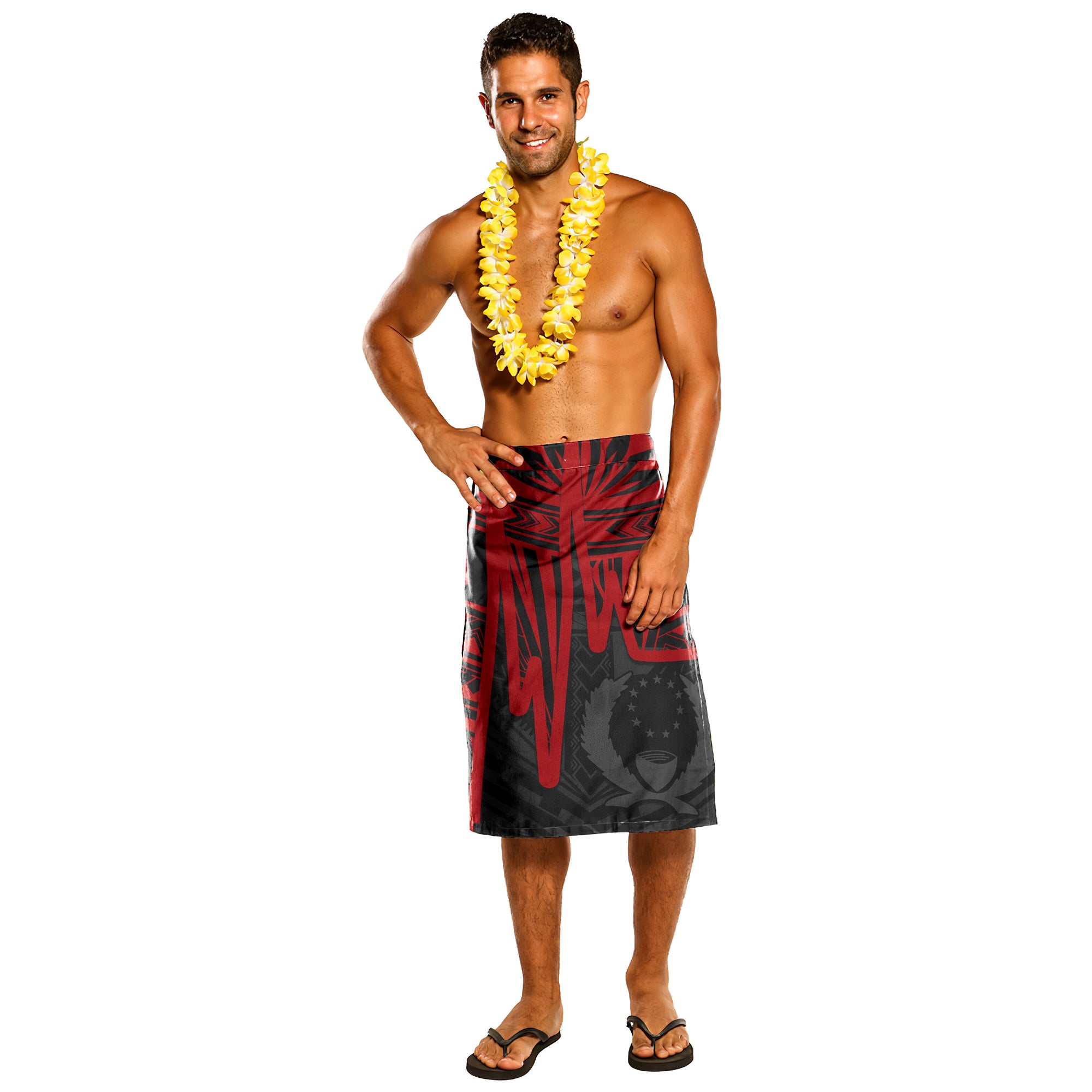 Samoa Polynesian Lavalava - Samoa Polynesian Lavalava (Red) 10 One Size Red - Polynesian Pride