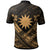 Nauru Polynesian Custom Polo Shirt Nauru Gold Seal Camisole Hibiscus Style - Polynesian Pride