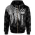 Vanuatu Zip up Hoodie Polynesian Wings (White) BN15 Unisex Blue - Polynesian Pride