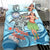 Marshall Islands Bedding Set - Polynesian Girls With Shark - Polynesian Pride