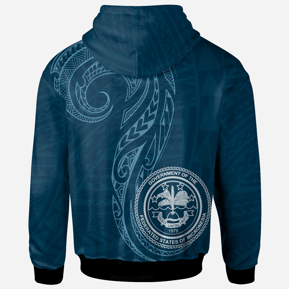 Federated States of Micronesia Zip Hoodie Polynesian Style - Polynesian Pride