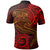 American Samoa Polo Shirt Red Shark Polynesian Tattoo - Polynesian Pride