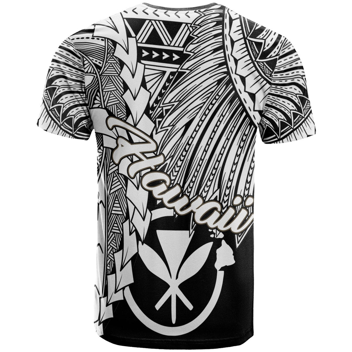 Hawaii Polynesian Custom T Shirt Tribal Wave Tattoo White - Polynesian Pride