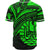 Tahiti Baseball Shirt - Green Color Cross Style - Polynesian Pride