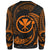 Hawaii Polynesian Sweater - Orange Tribal Wave - Polynesian Pride