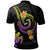 Polynesian Custom Polo Shirt Plumeria Flowers with Spiral Patterns - Polynesian Pride