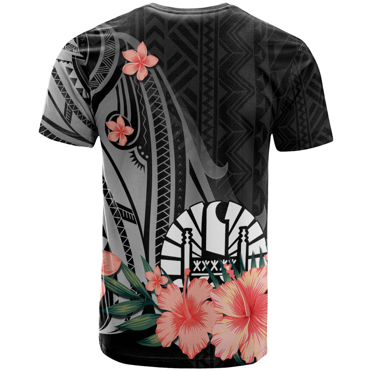 Tahiti T Shirt Polynesian Hibiscus Pattern Style - Polynesian Pride