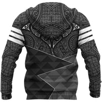 Hawaii Manta Ray Polynesian Hoodie Dentil Style - Polynesian Pride