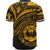 Northern Mariana Islands Baseball Shirt - Gold Color Cross Style - Polynesian Pride