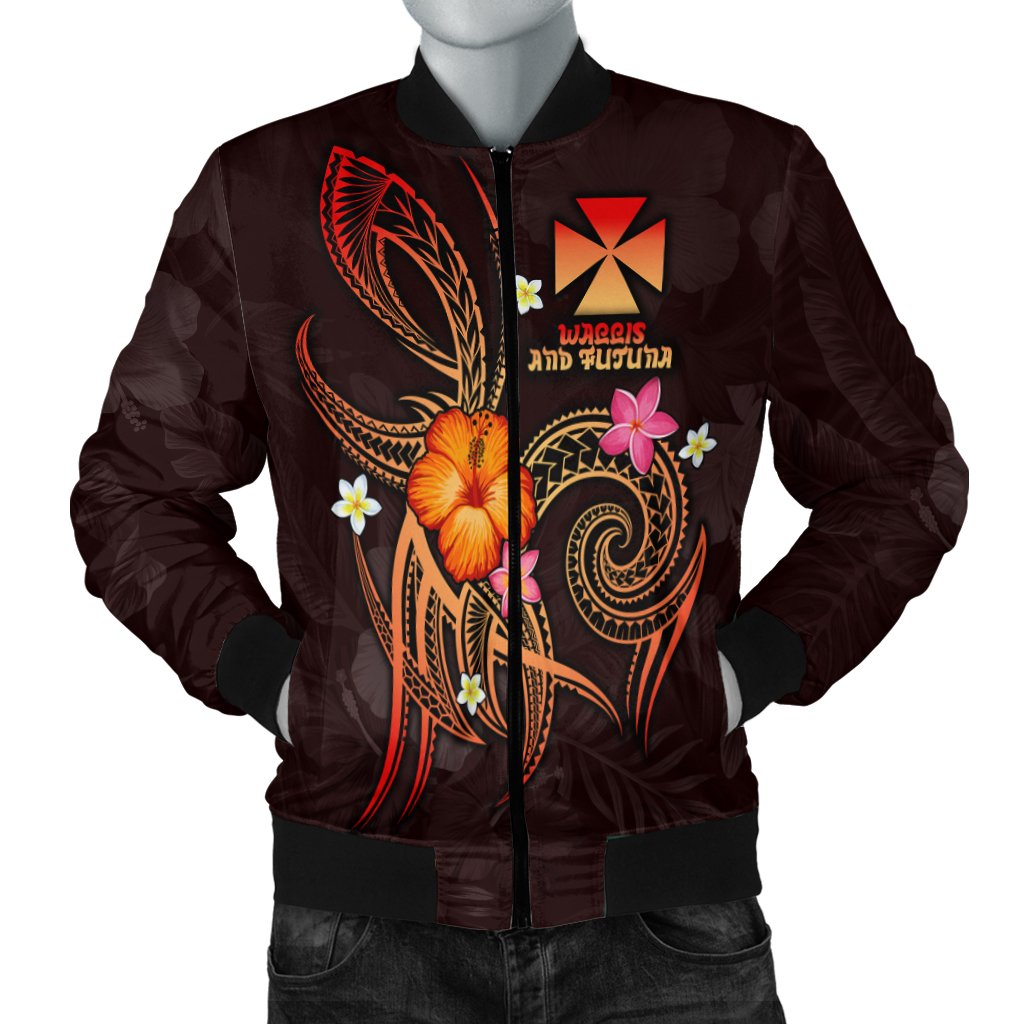 Wallis and Futuna Polynesian Men's Bomber Jacket - Legend of Wallis and Futuna (Red) Red - Polynesian Pride