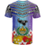 Tonga T Shirt Tonga Coat of Arms Colorful Style - Polynesian Pride