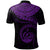 Vanuatu Polynesian Polo Shirt Vanuatu Waves (Purple) - Polynesian Pride