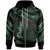 Palau Polynesian Zip Hoodie Polynesian Tattoo Green Version Unisex Green - Polynesian Pride