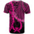 Pohnpei Polynesian Custom T Shirt Tribal Wave Tattoo Pink - Polynesian Pride