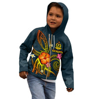 Vanuatu Polynesian Zip up Hoodie Legend of Vanuatu (Blue) - Polynesian Pride