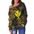 Hawaii Kanaka Maoli Women's Off Shoulder Sweaters - Abstract Style - Polynesian Pride