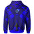 Yap Custom Zip up Hoodie Blue Seal with Polynesian Tattoo - Polynesian Pride