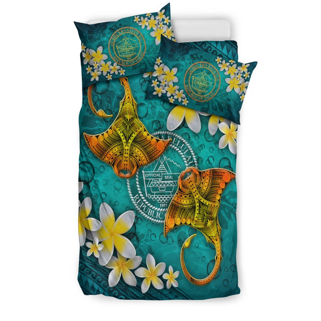 Palau Polynesian Bedding Set - Manta Ray Ocean - Polynesian Pride