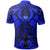 Pohnpei Custom Polo Shirt Blue Seal with Polynesian Tattoo - Polynesian Pride