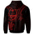 Guam Custom Hoodie Red Turtle - Polynesian Pride