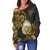 Hawaii Women's Off Shoulder Sweaters - Abstract Style - Polynesian Pride