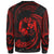 Tonga Polynesian Sweater - Red Tribal Wave - Polynesian Pride