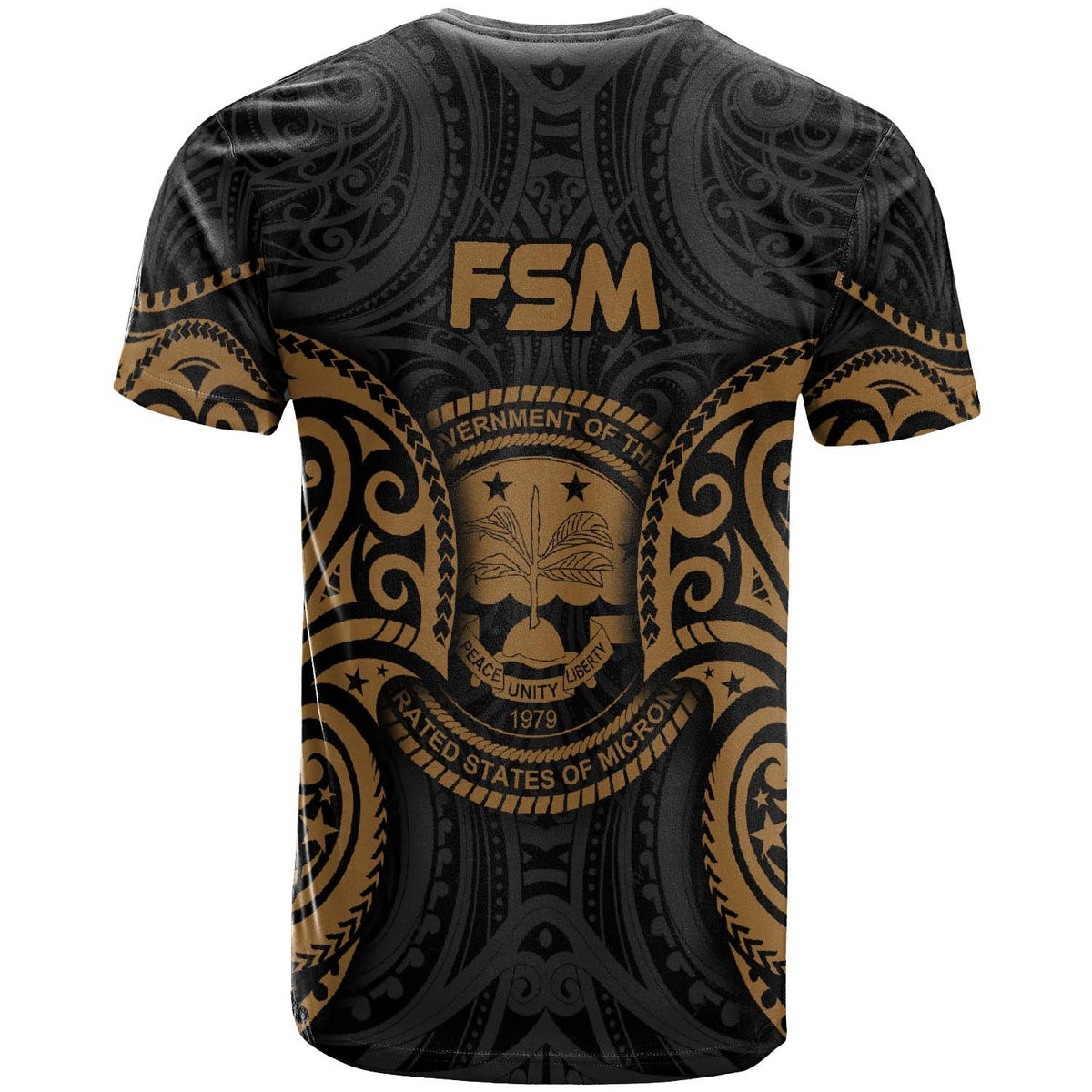 Federated States of Micronesia T Shirt FSM Spirit Gold - Polynesian Pride