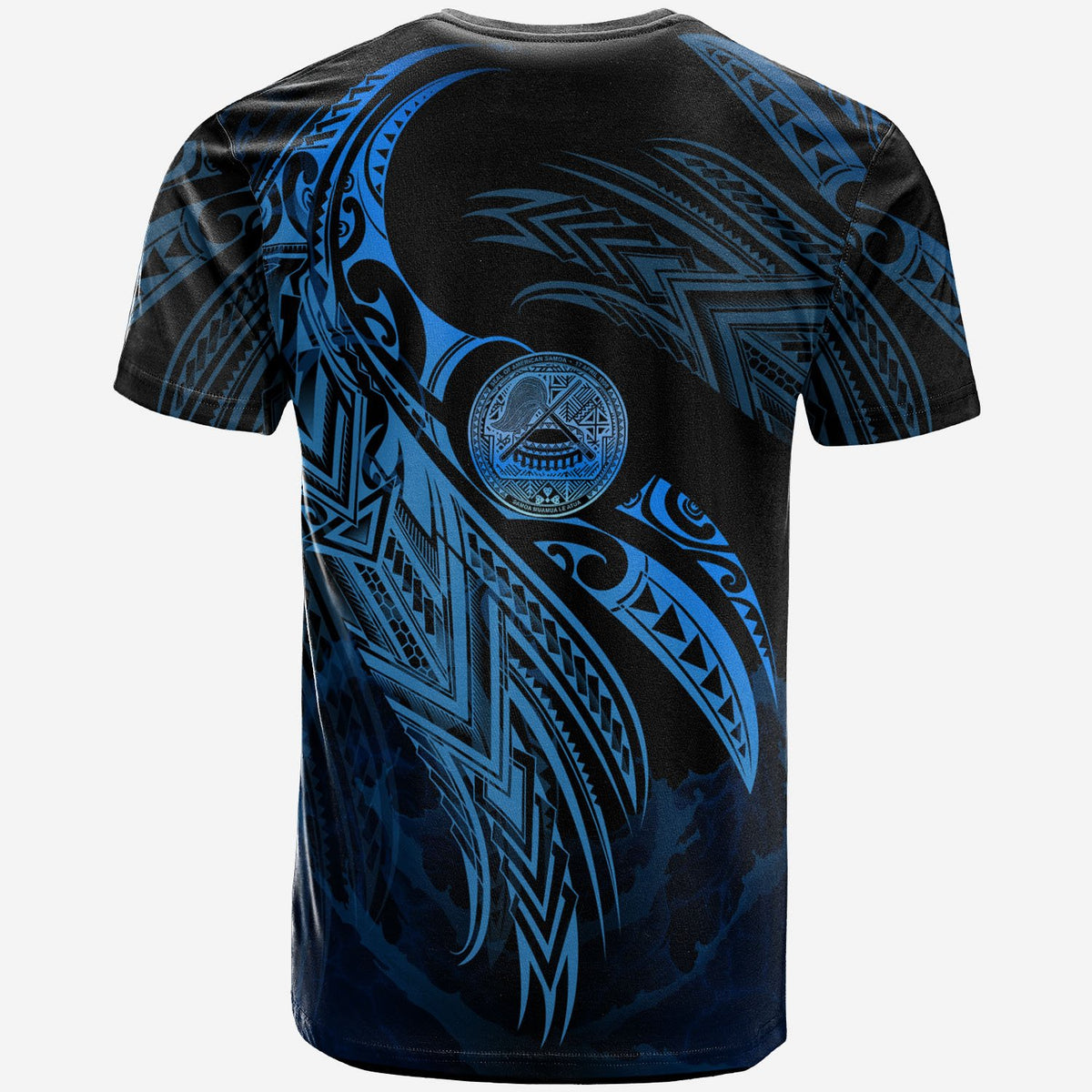 American Samoa Polynesian T Shirt American Samoa Legend Blue Version - Polynesian Pride