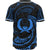 Pohnpei Polynesian Baseball Shirt - Blue Tribal Wave - Polynesian Pride