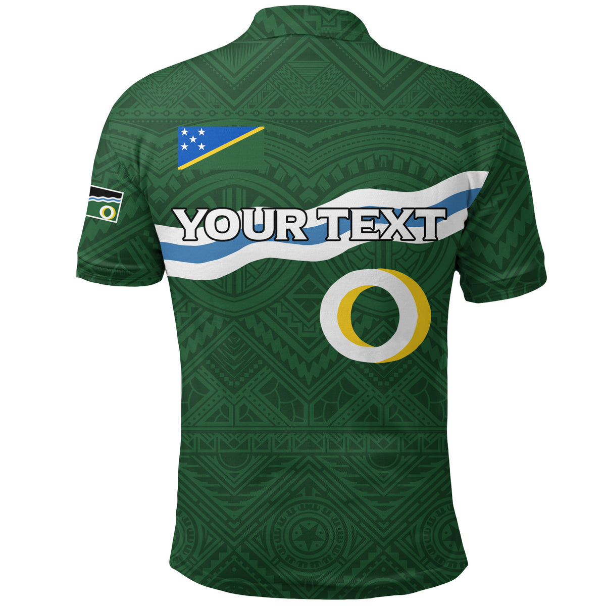 Custom Solomon Islands Western Province Polo Shirt Tribal Pattern LT12 - Polynesian Pride