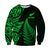 New Zealand Rugby Sweatshirt - Aotearoa Maori Style Green LT13 Unisex Green - Polynesian Pride